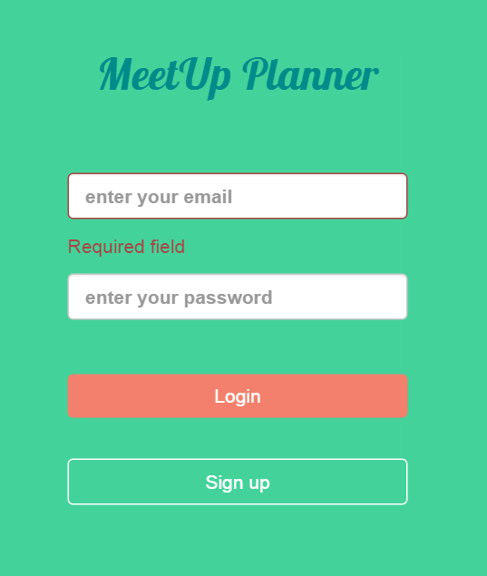Meet-up Event Planner 